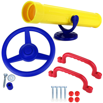 GARTENPIRAT Volante Giocattolo Giallo Per Torre Da Gioco E Dintorni - Touchpad Incluso